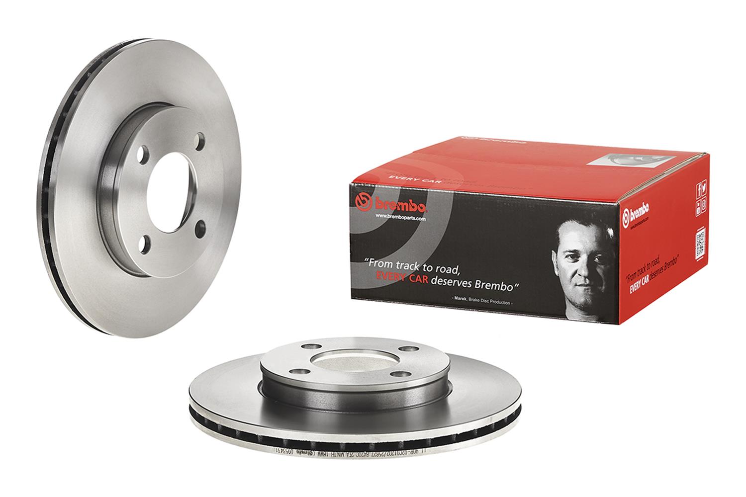 Brembo Premium UV Coated Brake Rotors 09.5343.10