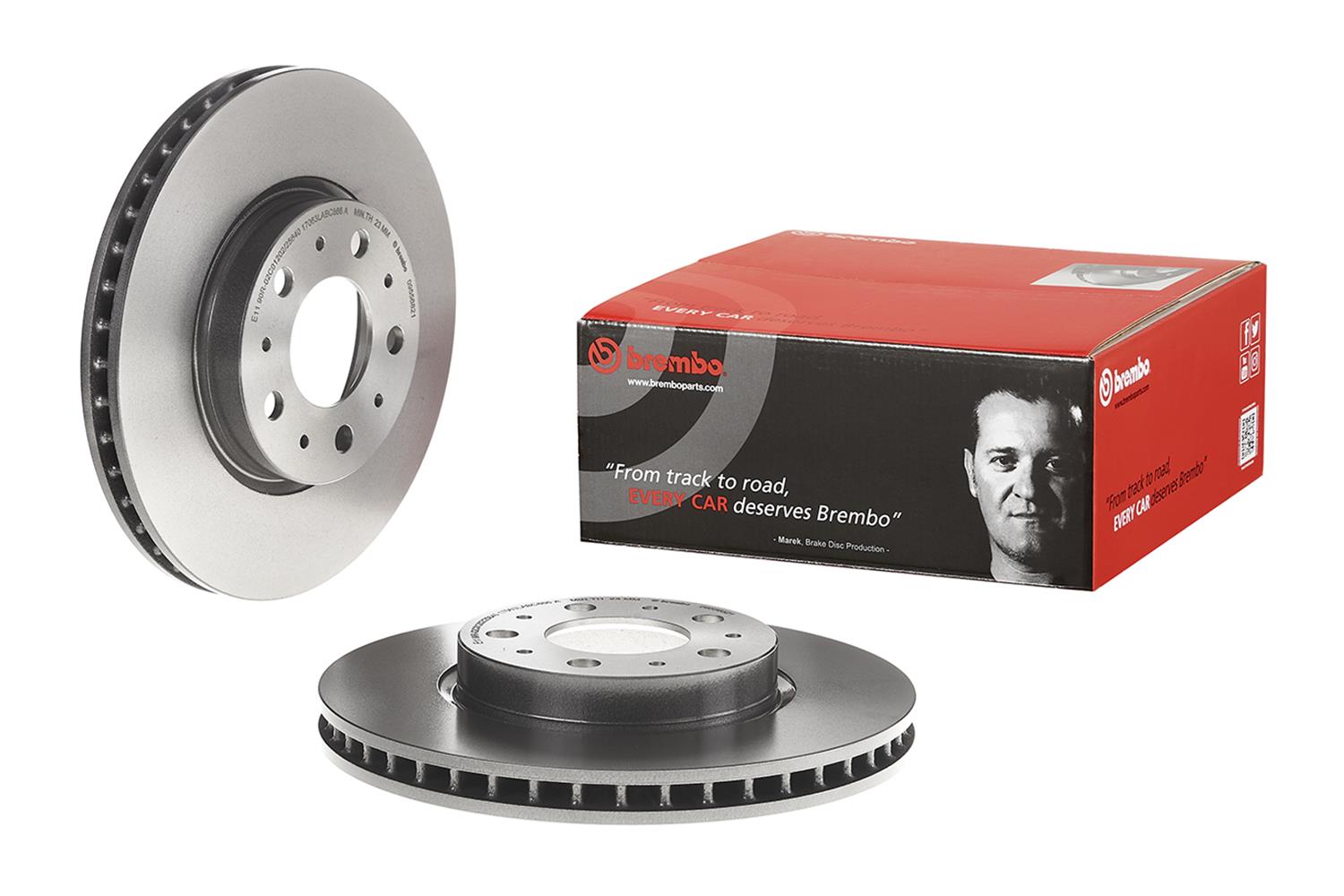 Brembo Premium UV Coated Brake Rotors 09.5568.21