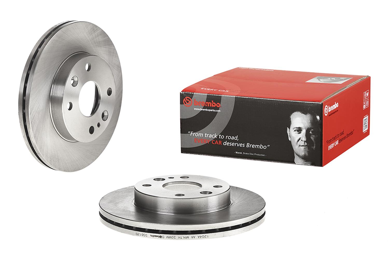 Brembo Premium UV Coated Brake Rotors 09.5581.20