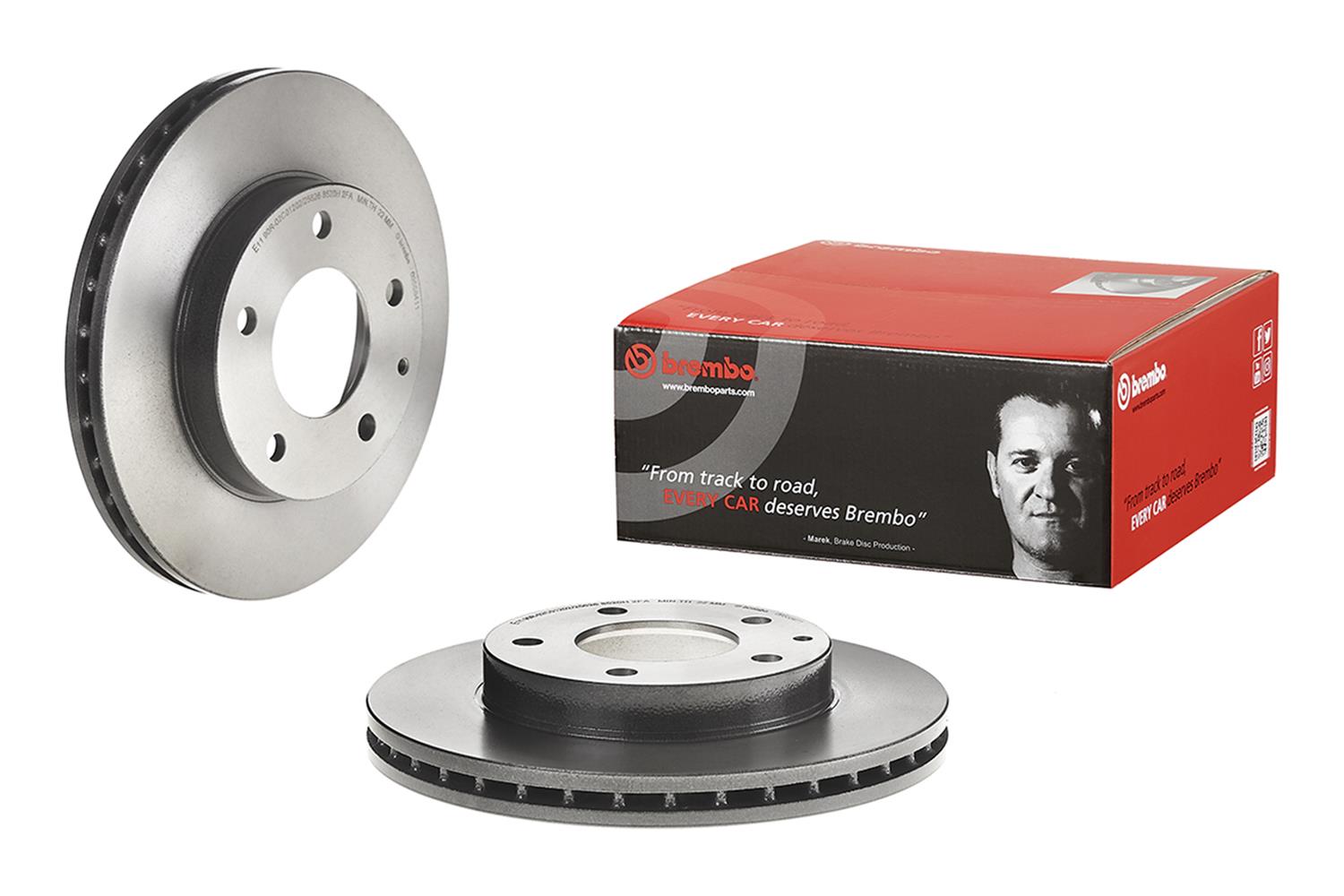 Brembo Premium UV Coated Brake Rotors 09.5584.11