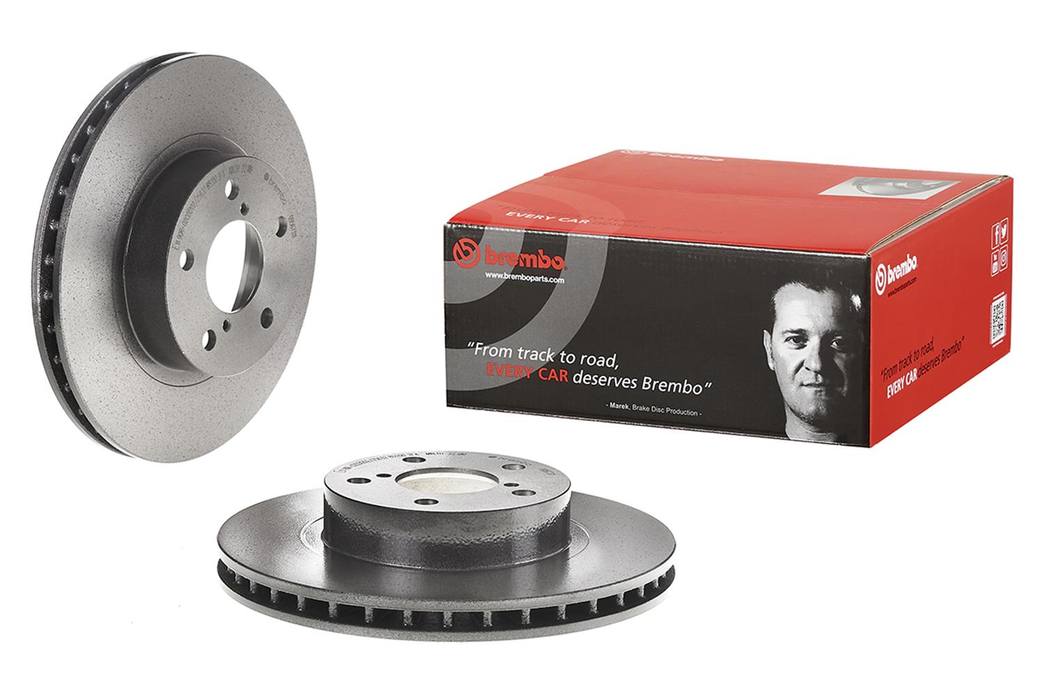Brembo Premium UV Coated Brake Rotors 09.5673.11