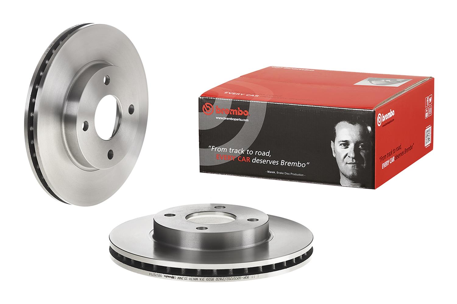 Brembo Premium UV Coated Brake Rotors 09.5707.14