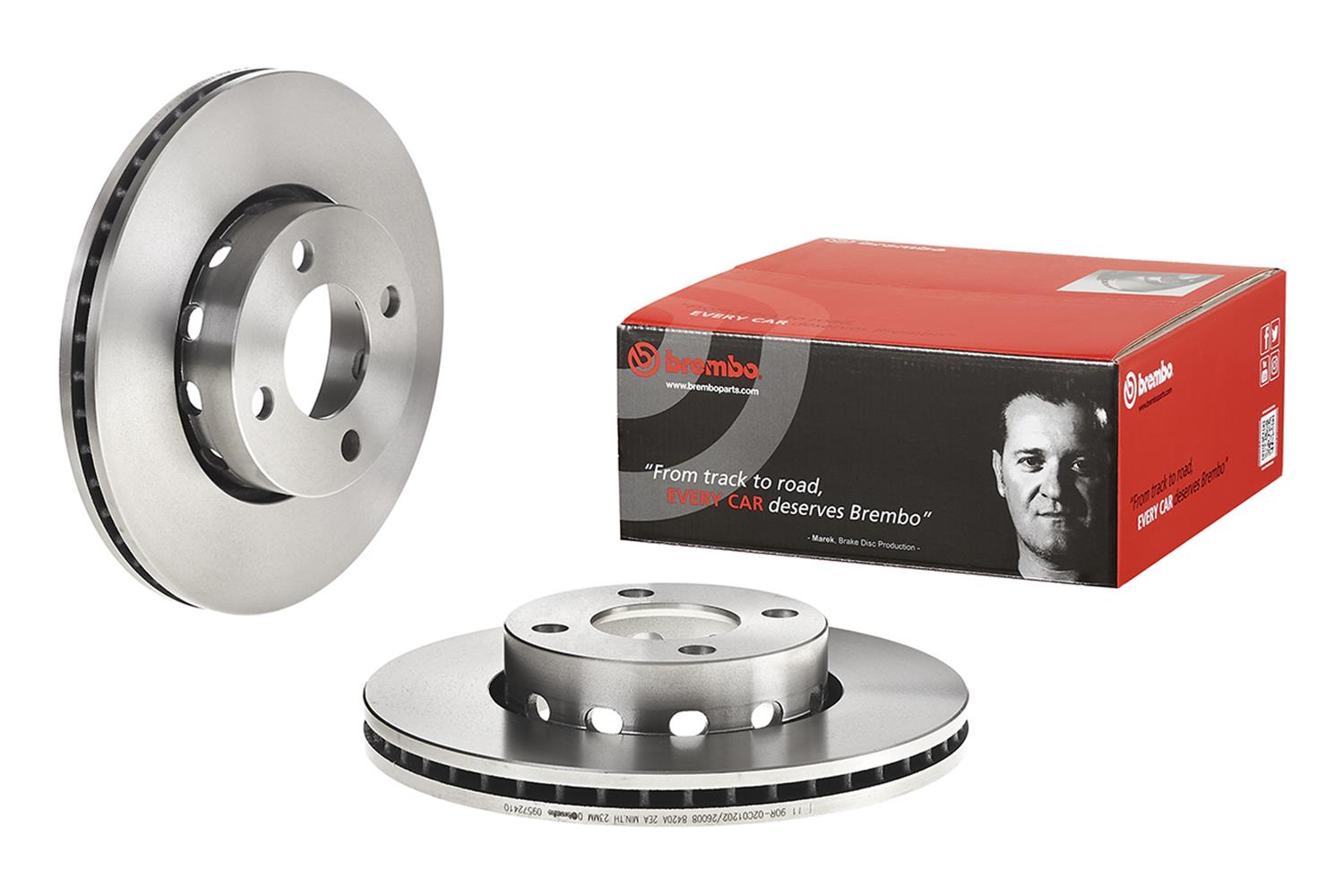 Brembo Premium UV Coated Brake Rotors 09.5724.10