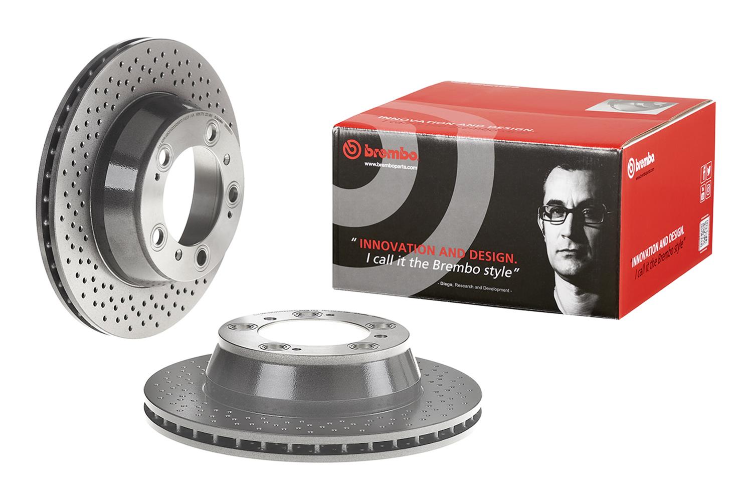 Brembo Premium UV Coated Brake Rotors 09.6665.11