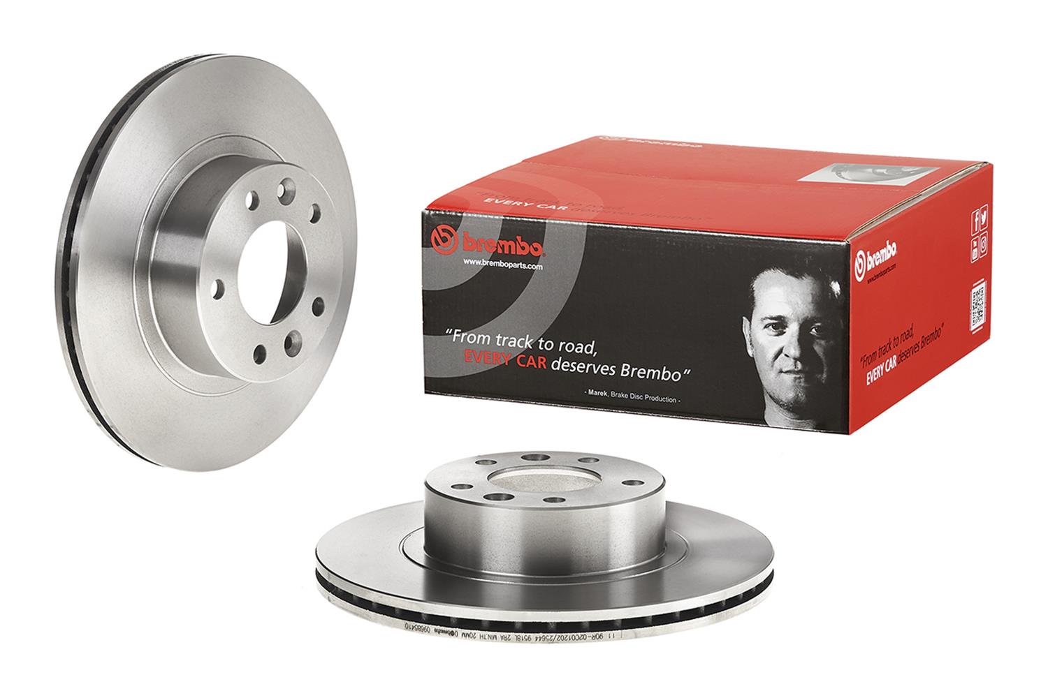 Brembo Premium UV Coated Brake Rotors 09.6854.10