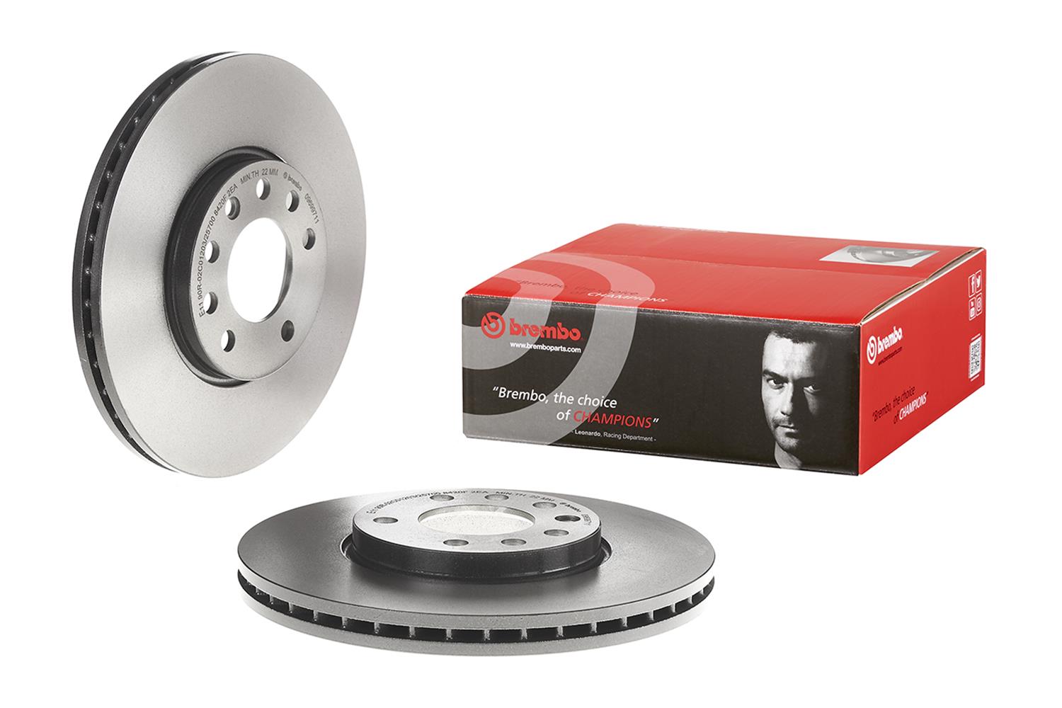 Brembo Premium UV Coated Brake Rotors 09.6997.11