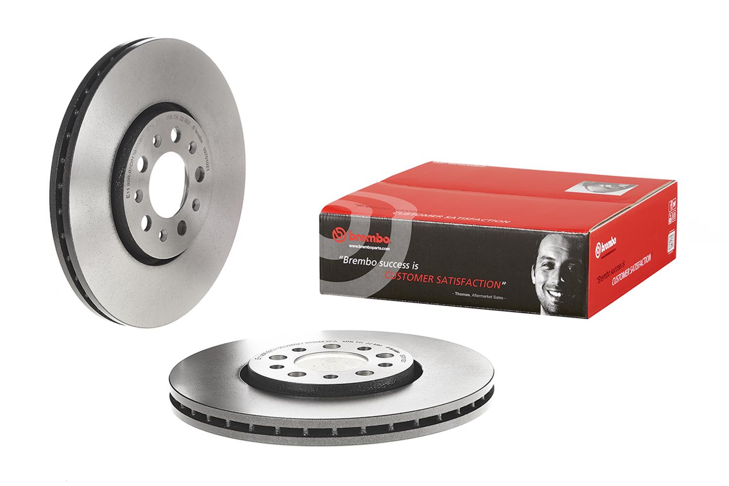 Brembo Premium UV Coated Brake Rotors 09.7010.21