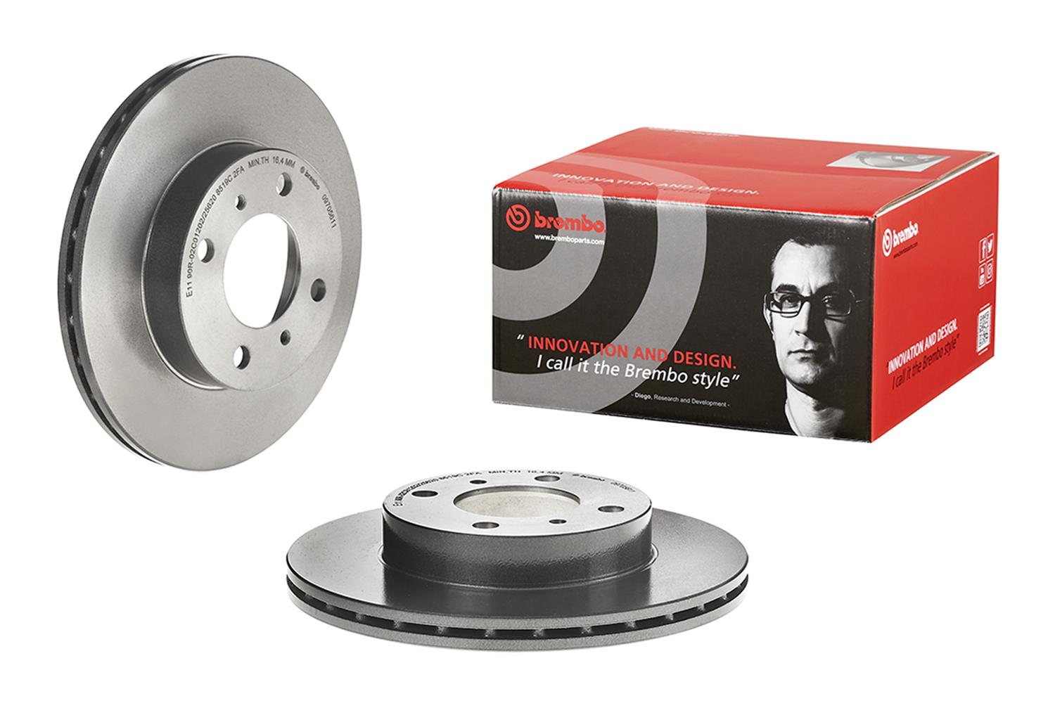 Brembo Premium UV Coated Brake Rotors 09.7056.11