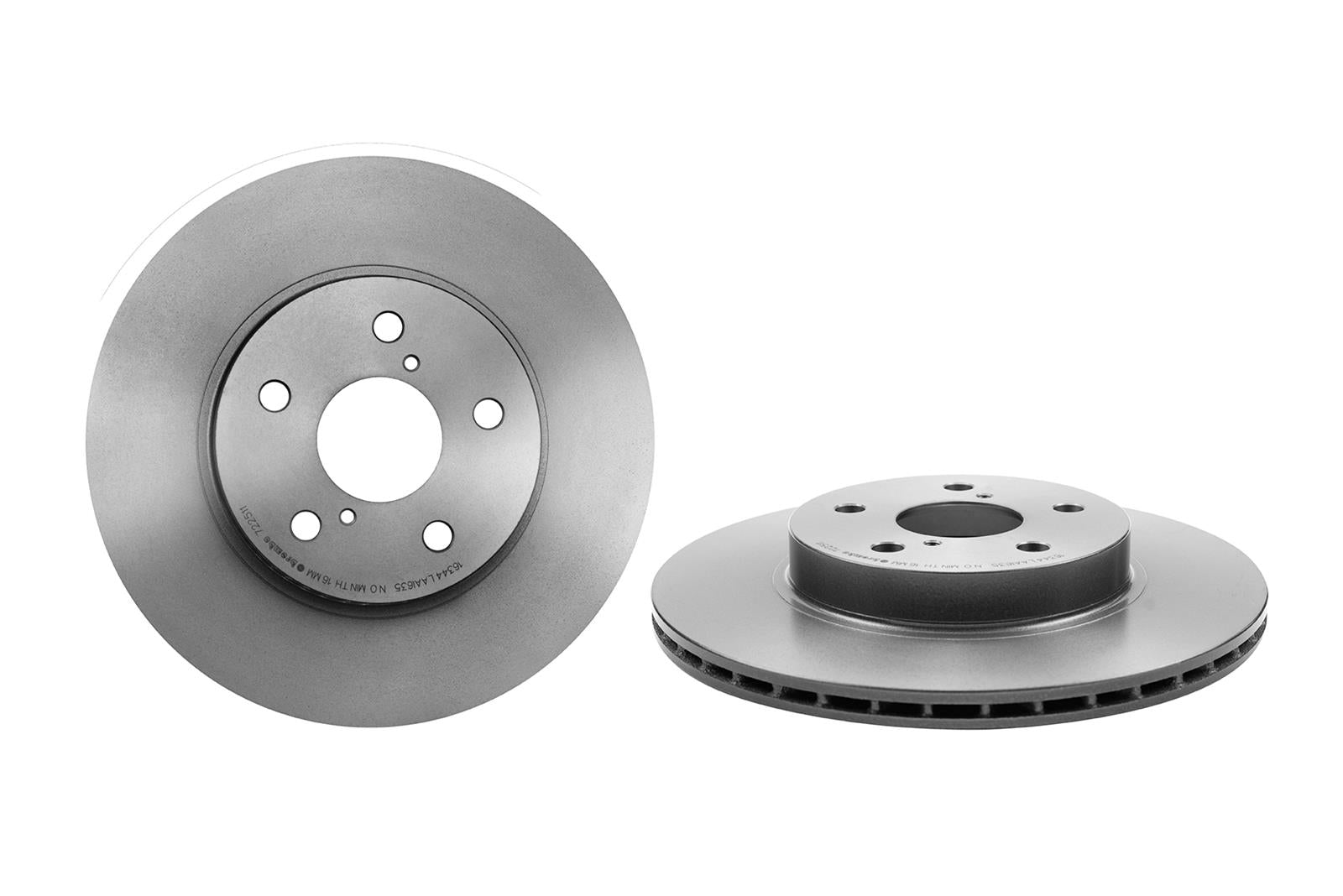 Brembo Premium UV Coated Brake Rotors 09.7225.11