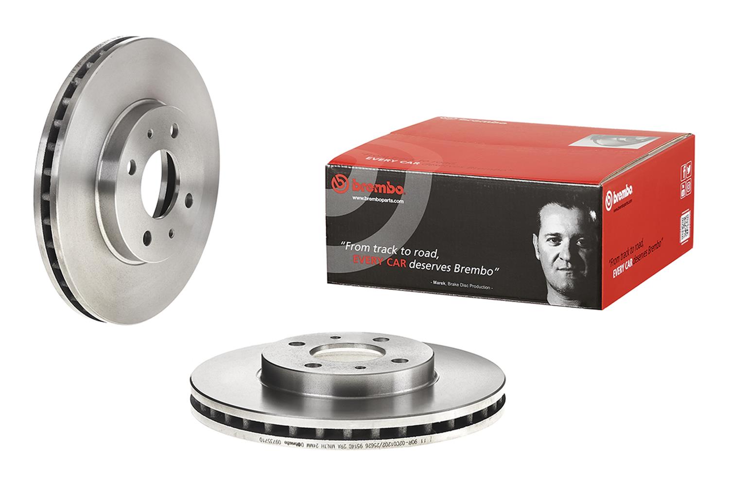 Brembo Premium UV Coated Brake Rotors 09.7357.10