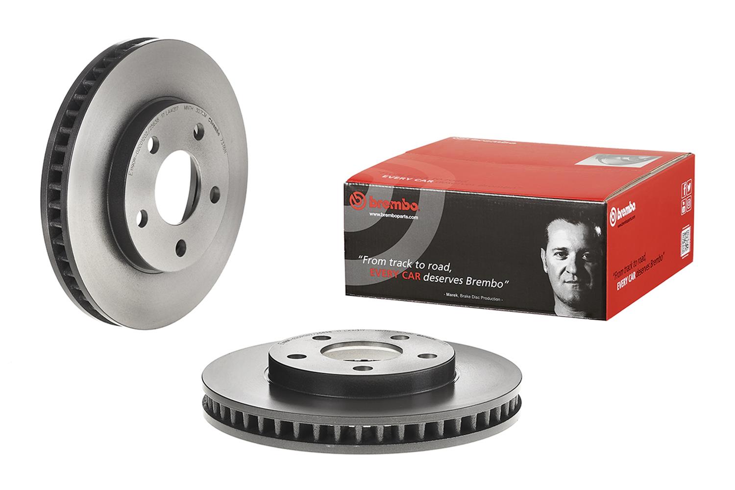 Brembo Premium UV Coated Brake Rotors 09.7376.11