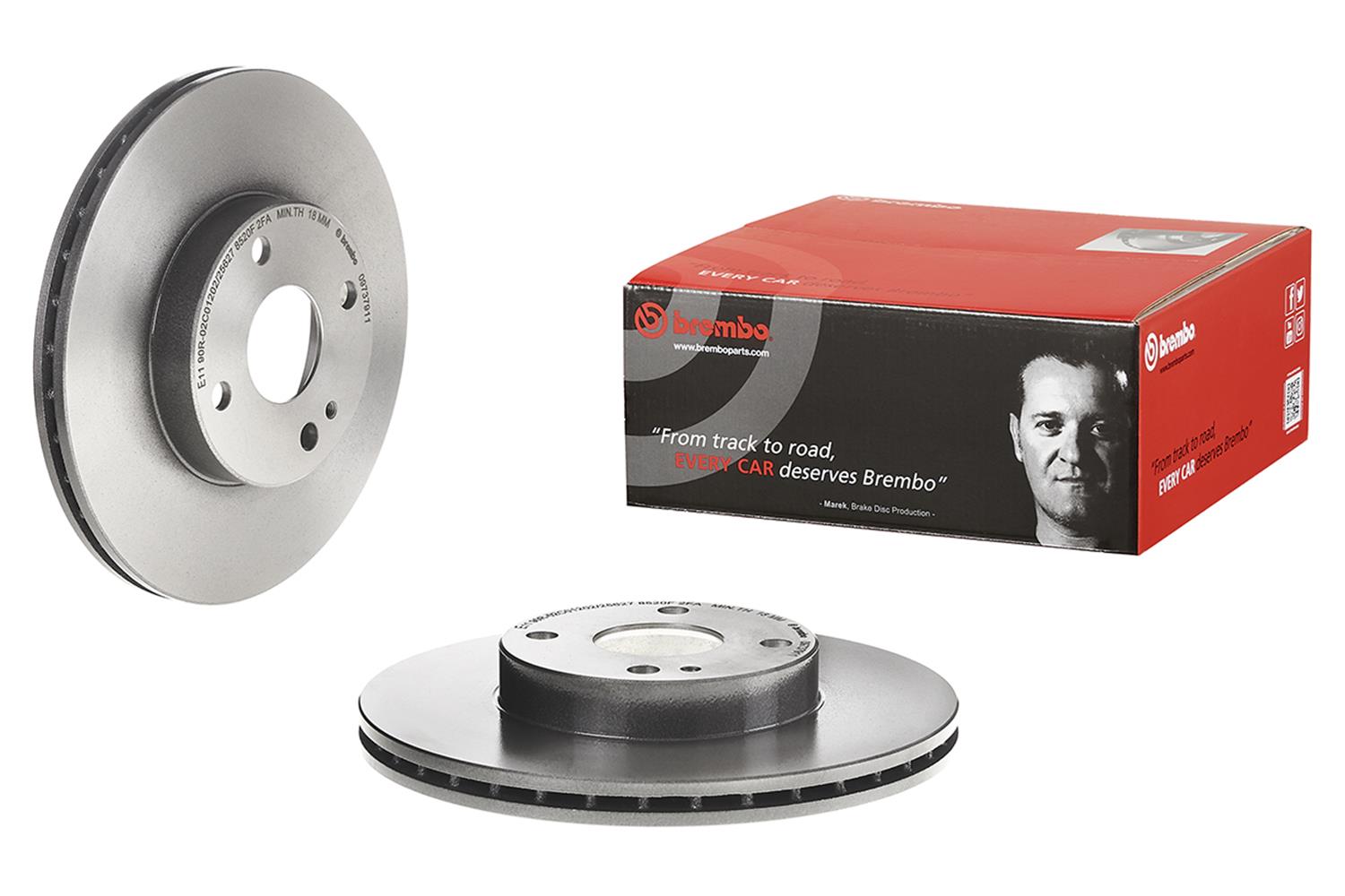 Brembo Premium UV Coated Brake Rotors 09.7379.11