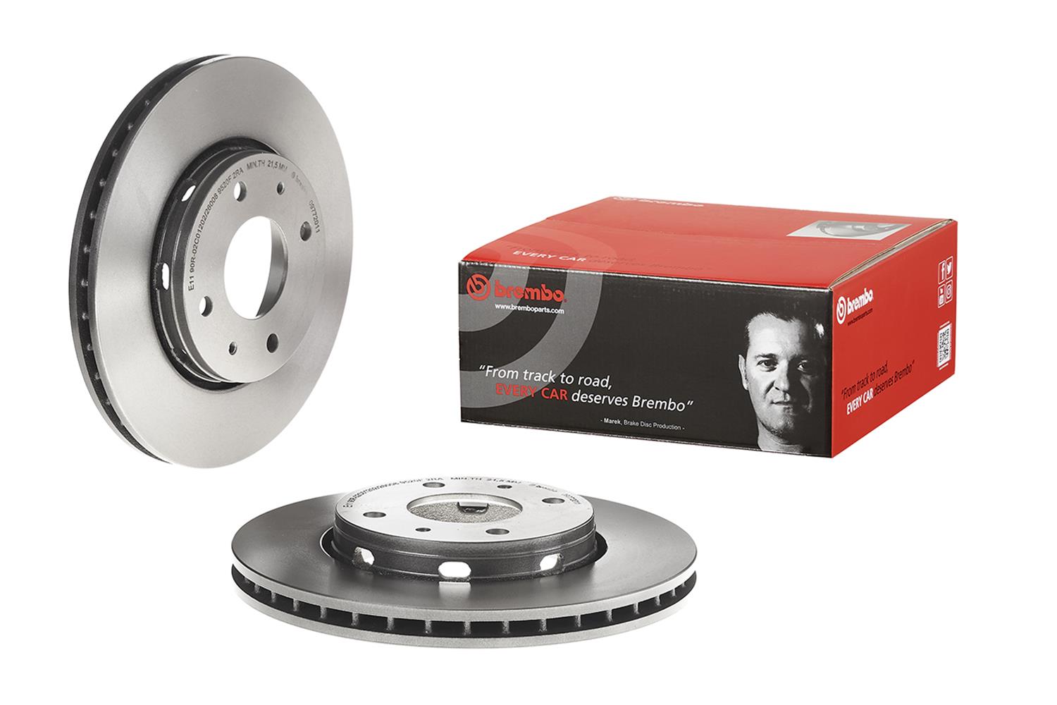 Brembo Premium UV Coated Brake Rotors 09.7720.11