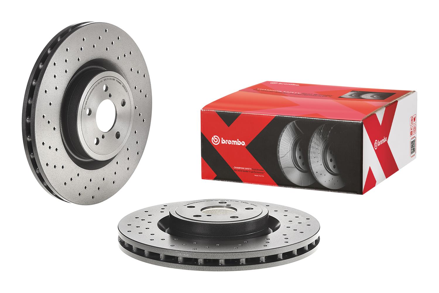 Brembo Premium UV Coated Brake Rotors 09.7812.1X