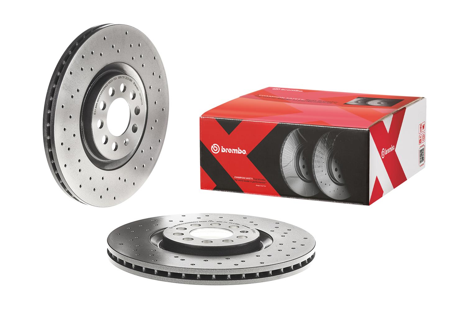 Brembo Disc Brake Pad and Rotor Kits KTX4073