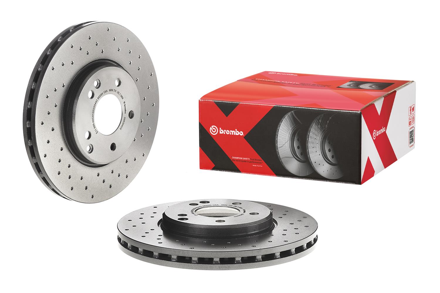 Brembo Premium UV Coated Brake Rotors 09.8304.2X