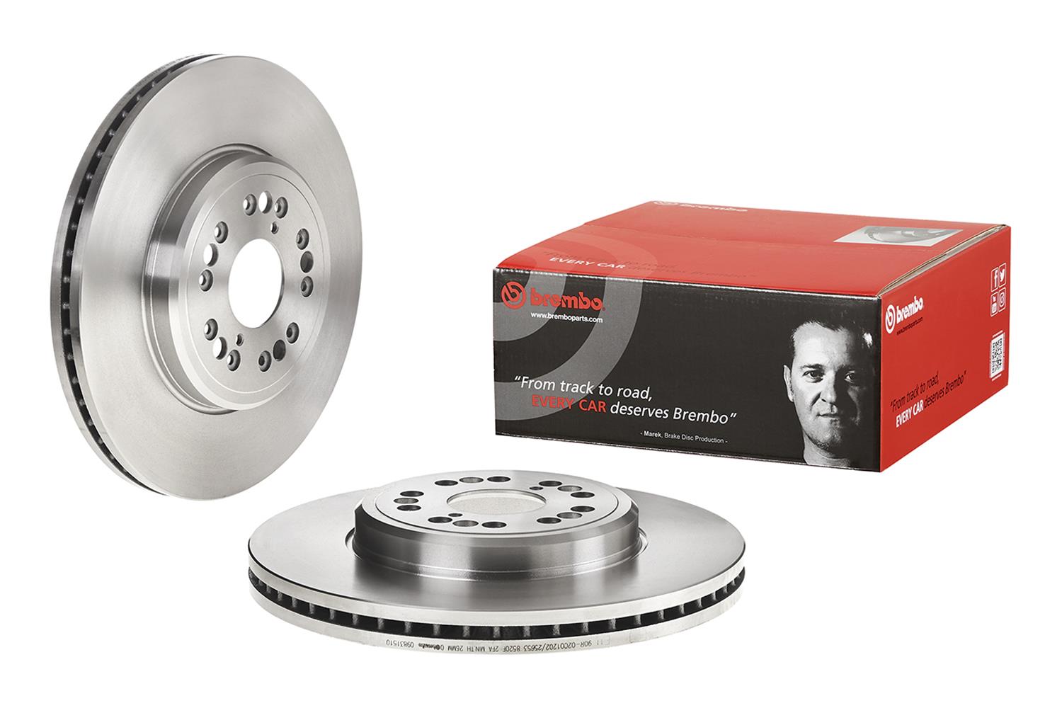 Brembo Premium UV Coated Brake Rotors 09.8315.10
