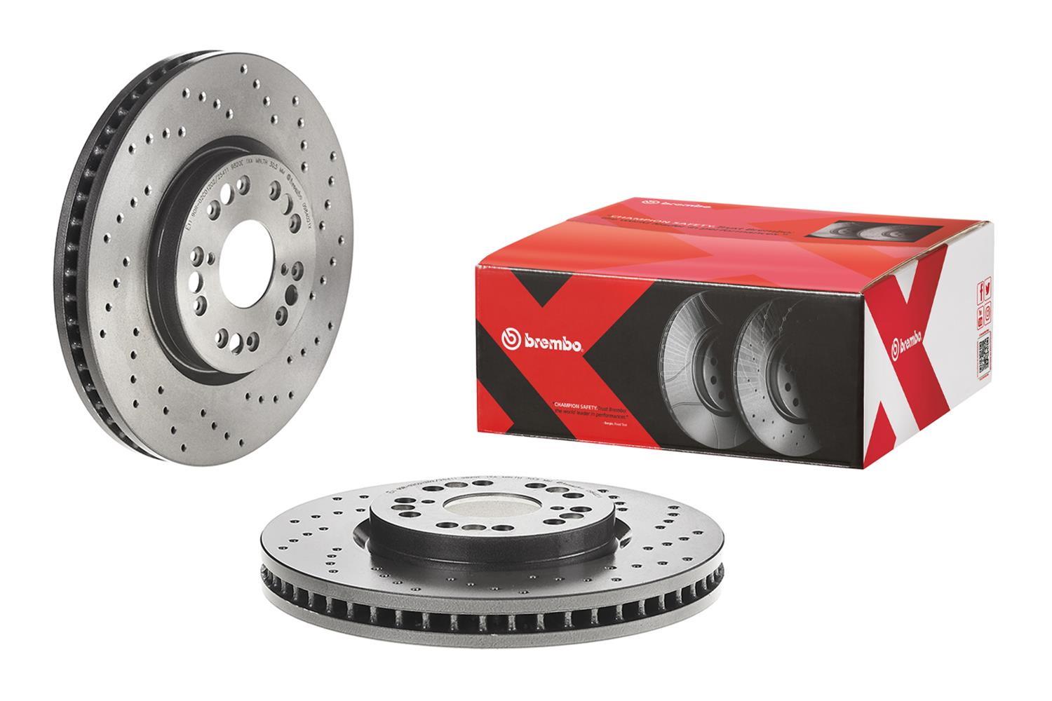 Brembo Premium UV Coated Brake Rotors 09.8402.1X