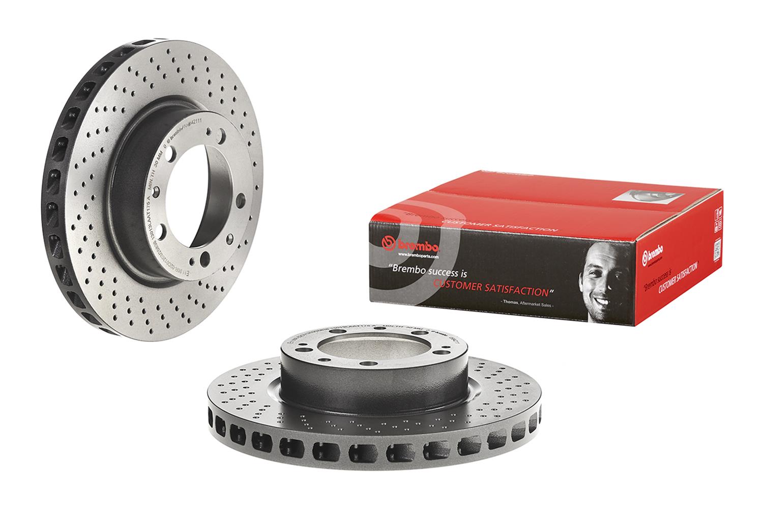 Brembo Premium UV Coated Brake Rotors 09.8421.11