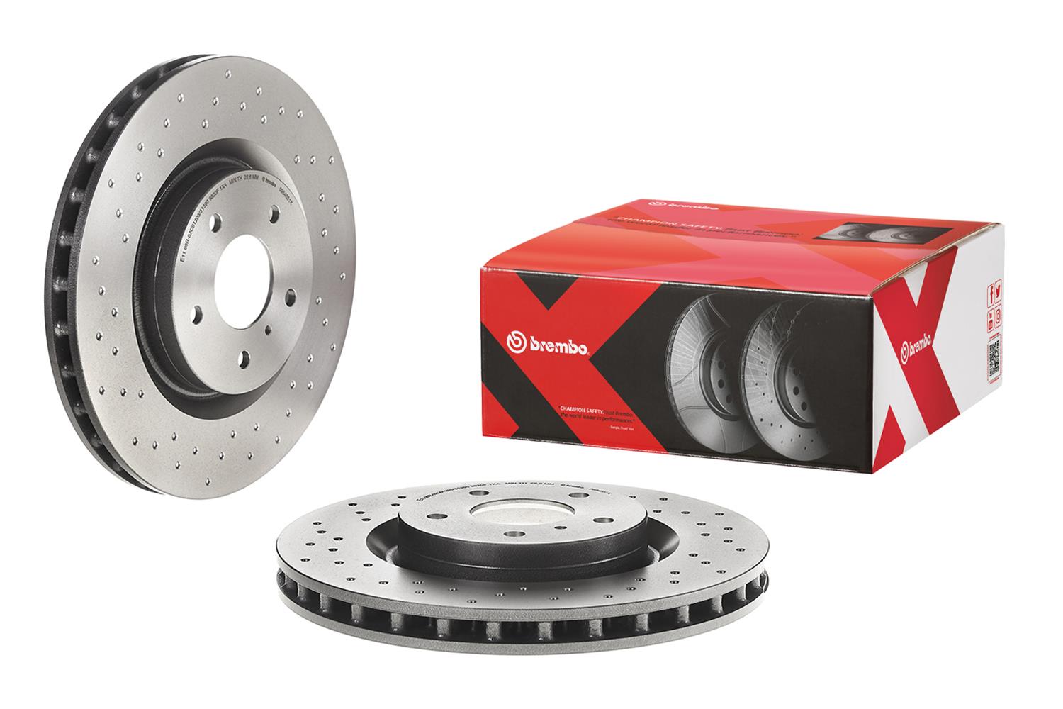 Brembo Premium UV Coated Brake Rotors 09.8485.1X