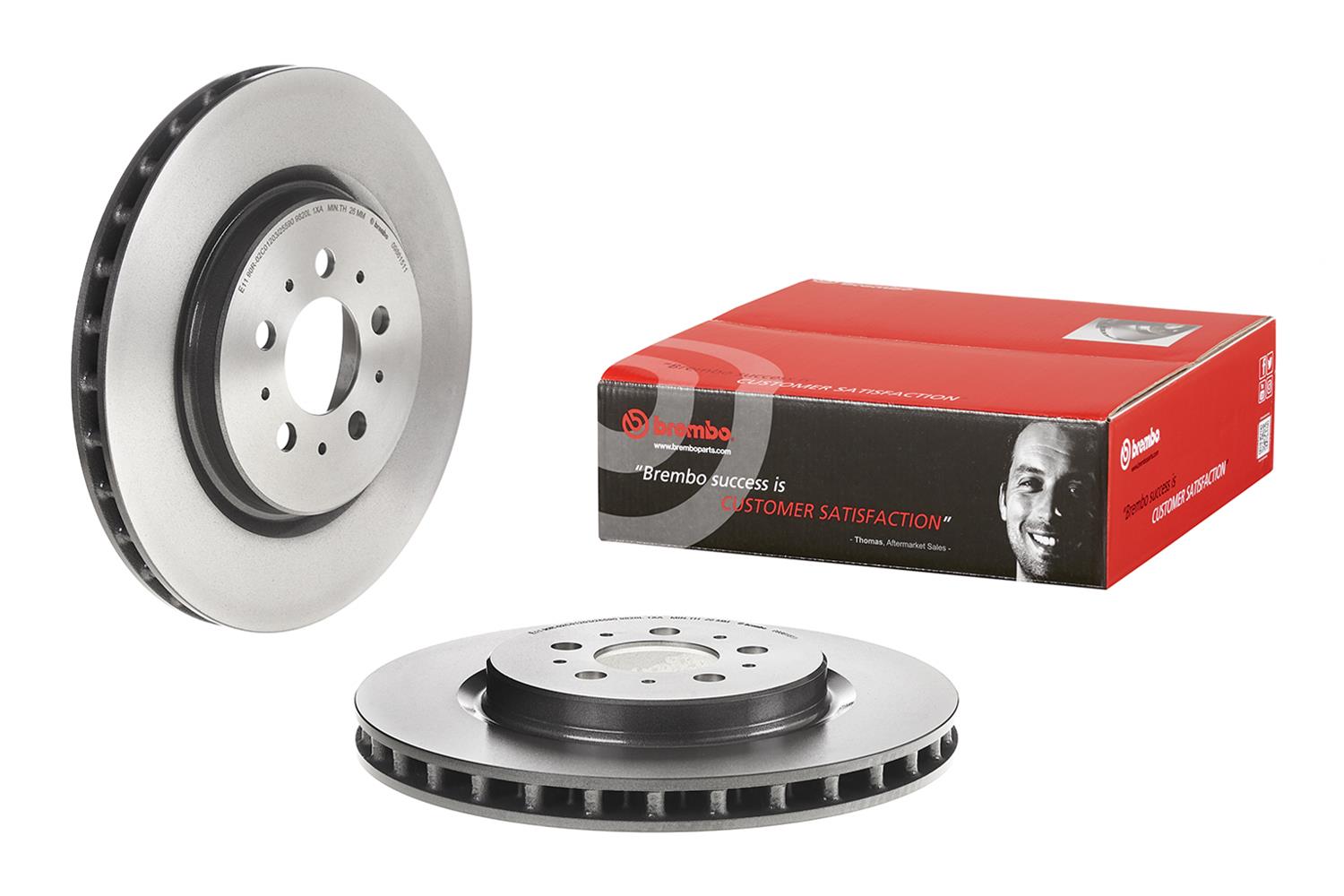 Brembo Premium UV Coated Brake Rotors 09.8615.11