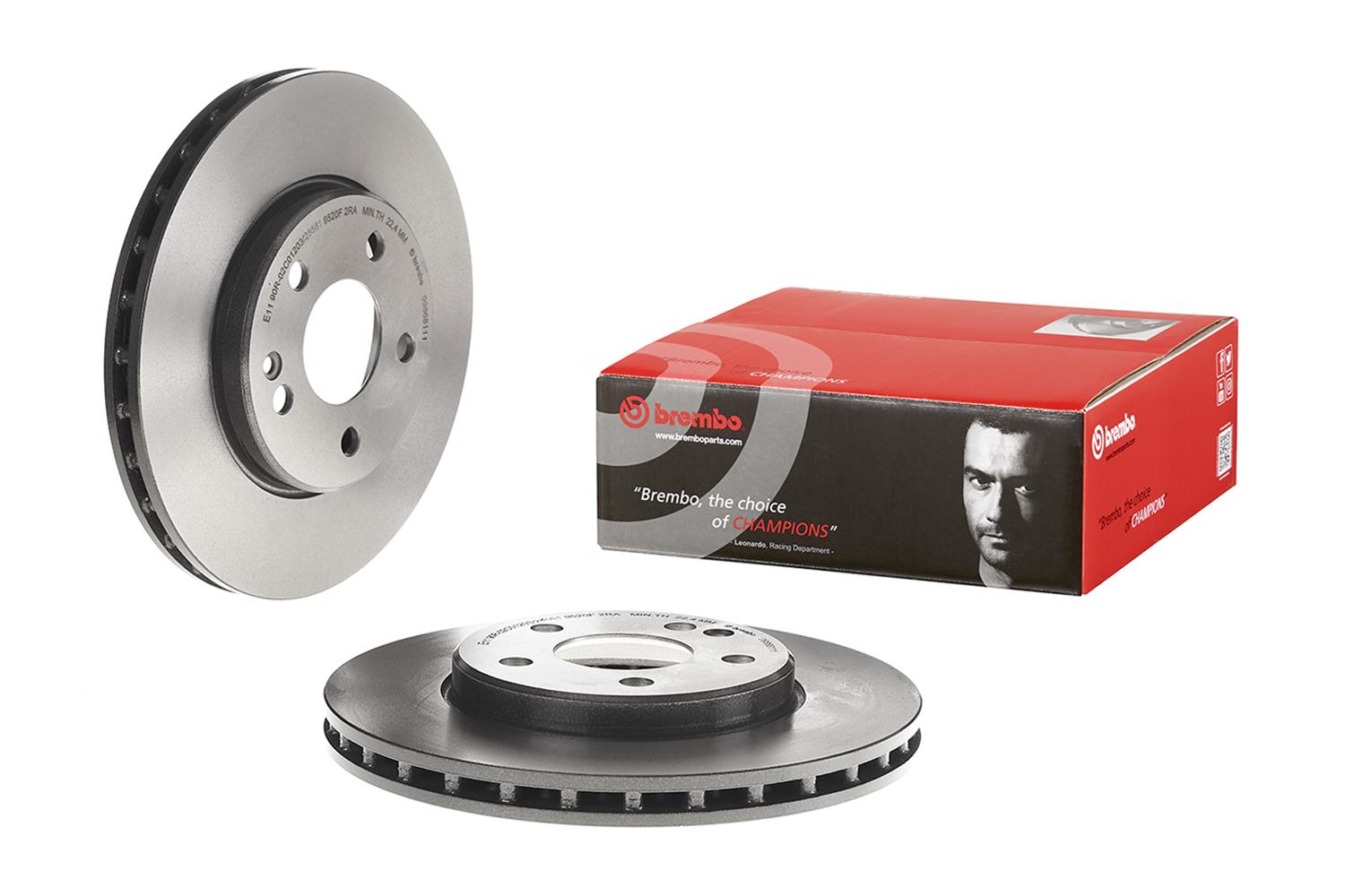 Brembo Premium UV Coated Brake Rotors 09.8681.11