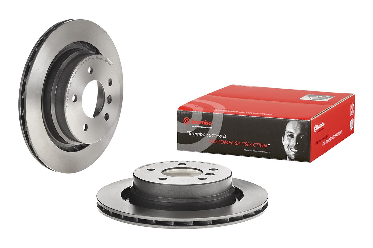 Brembo Premium UV Coated Brake Rotors 09.8700.11