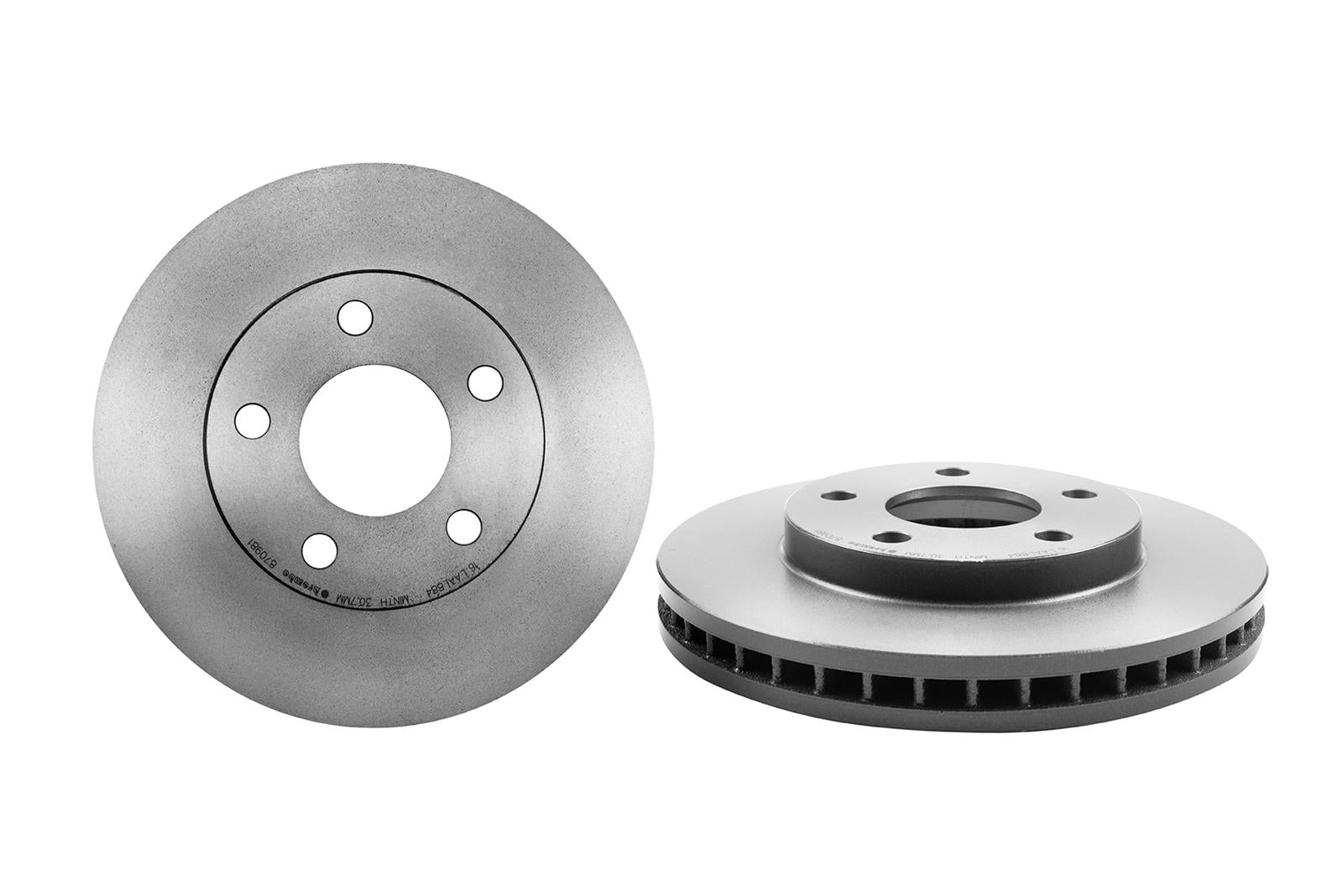 Brembo Premium UV Coated Brake Rotors 09.8709.81