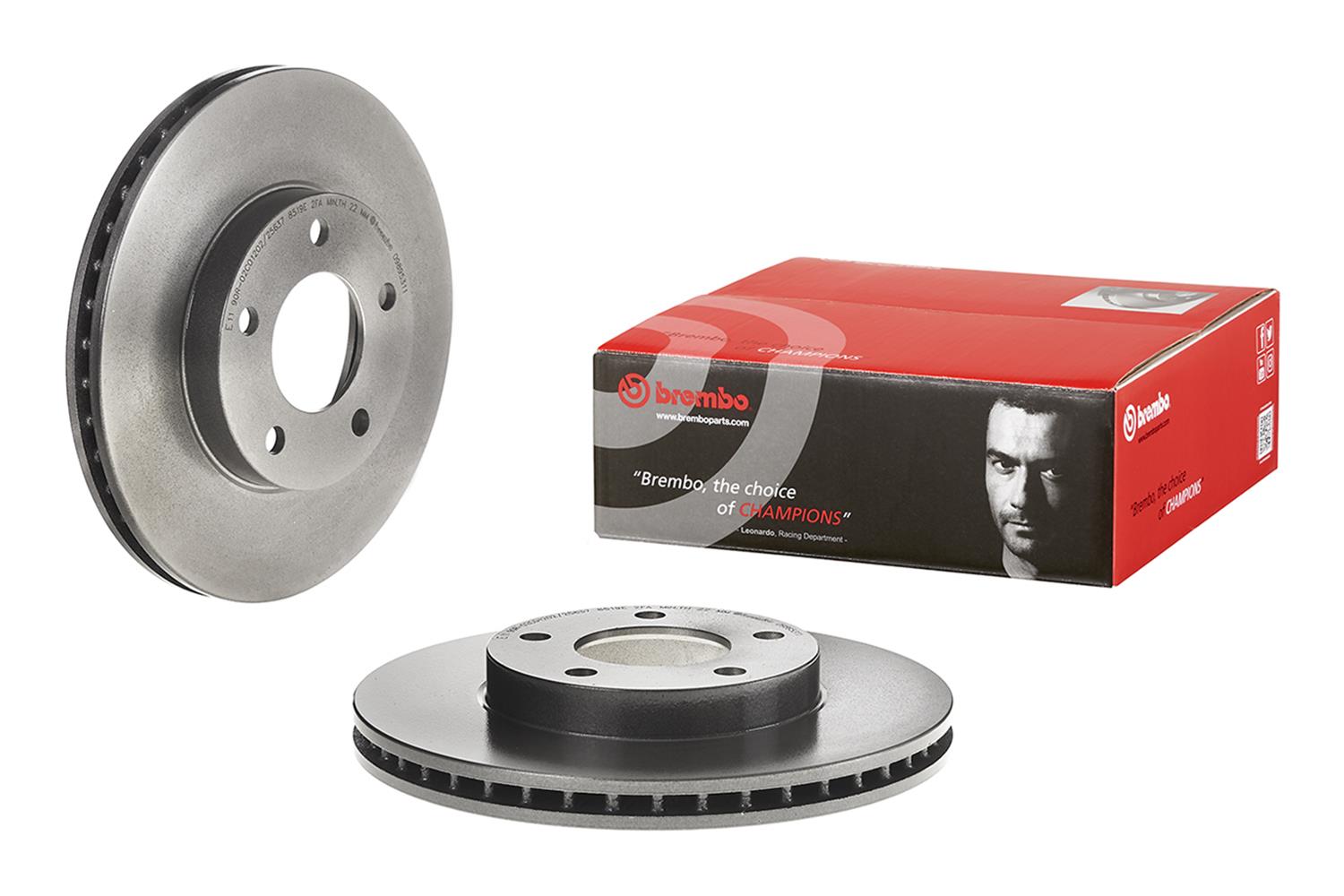 Brembo Premium UV Coated Brake Rotors 09.8953.11