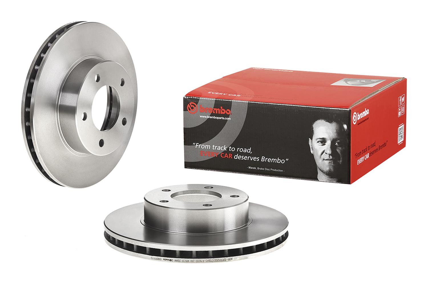 Brembo Premium UV Coated Brake Rotors 09.8955.10
