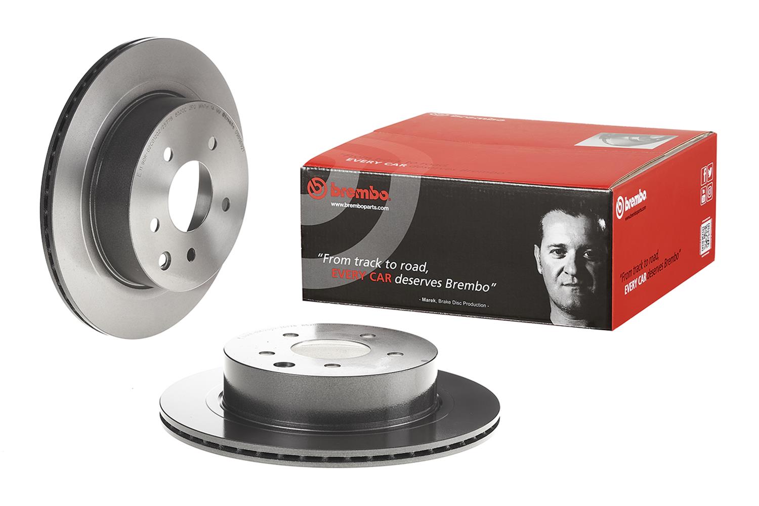 Brembo Premium UV Coated Brake Rotors 09.8969.21