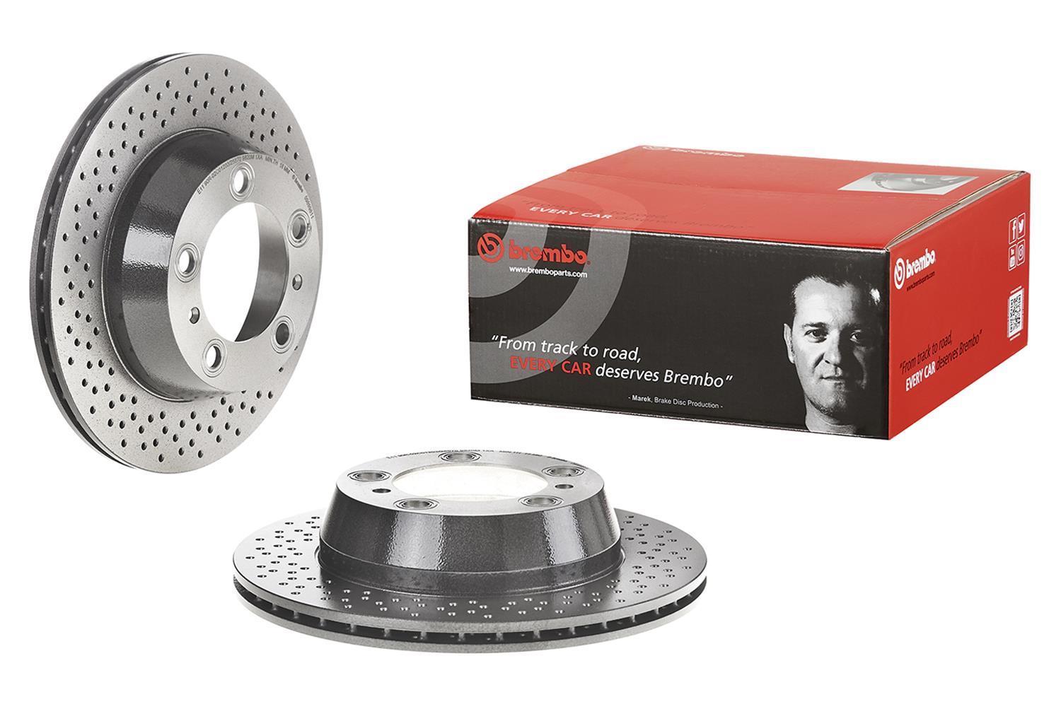 Brembo Premium UV Coated Brake Rotors 09.8998.11