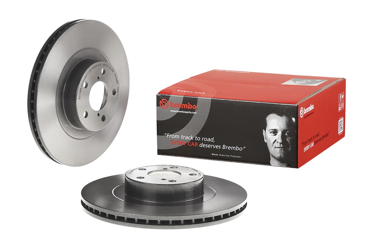 Brembo Premium UV Coated Brake Rotors 09.9077.11