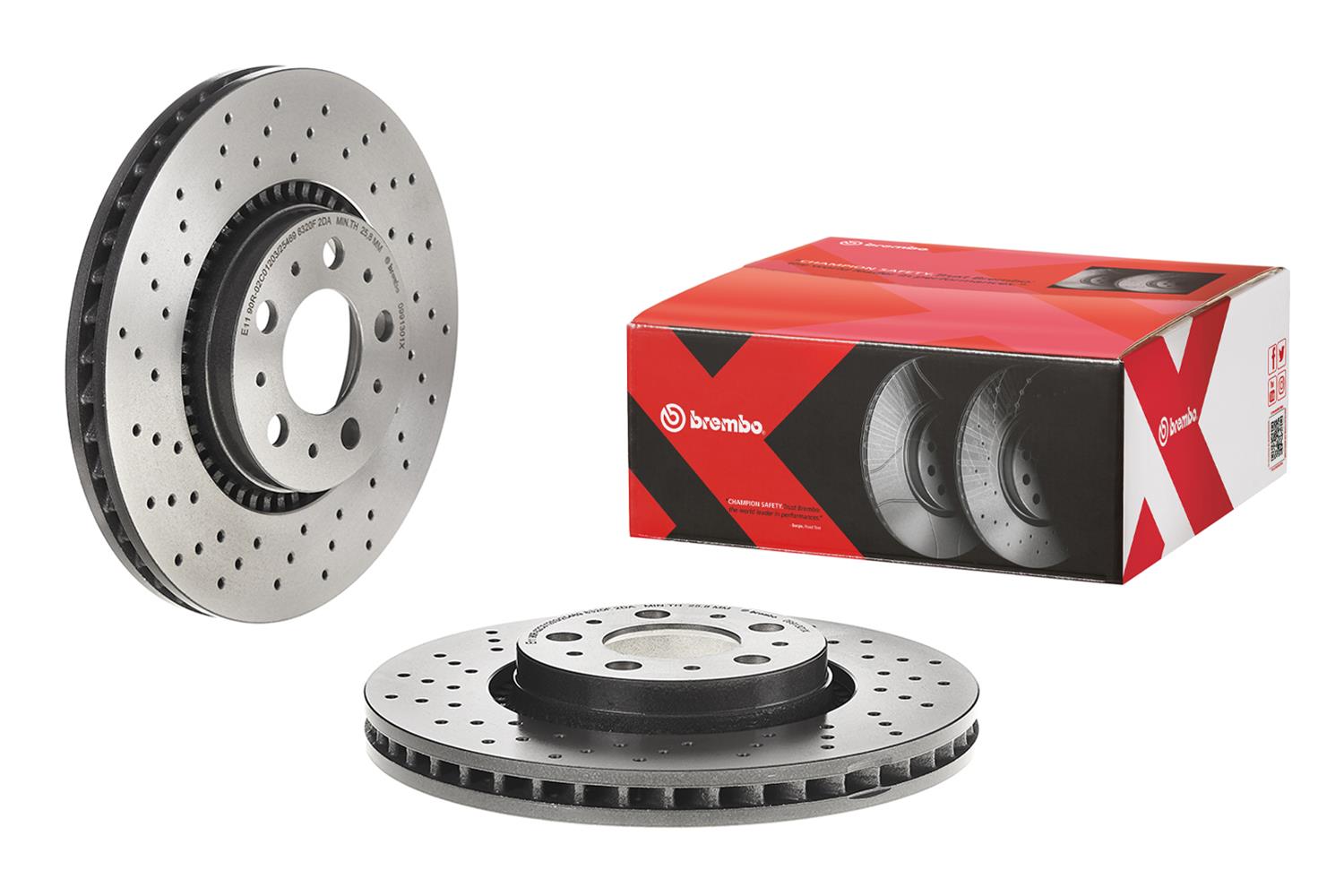 Brembo Premium UV Coated Brake Rotors 09.9130.1X