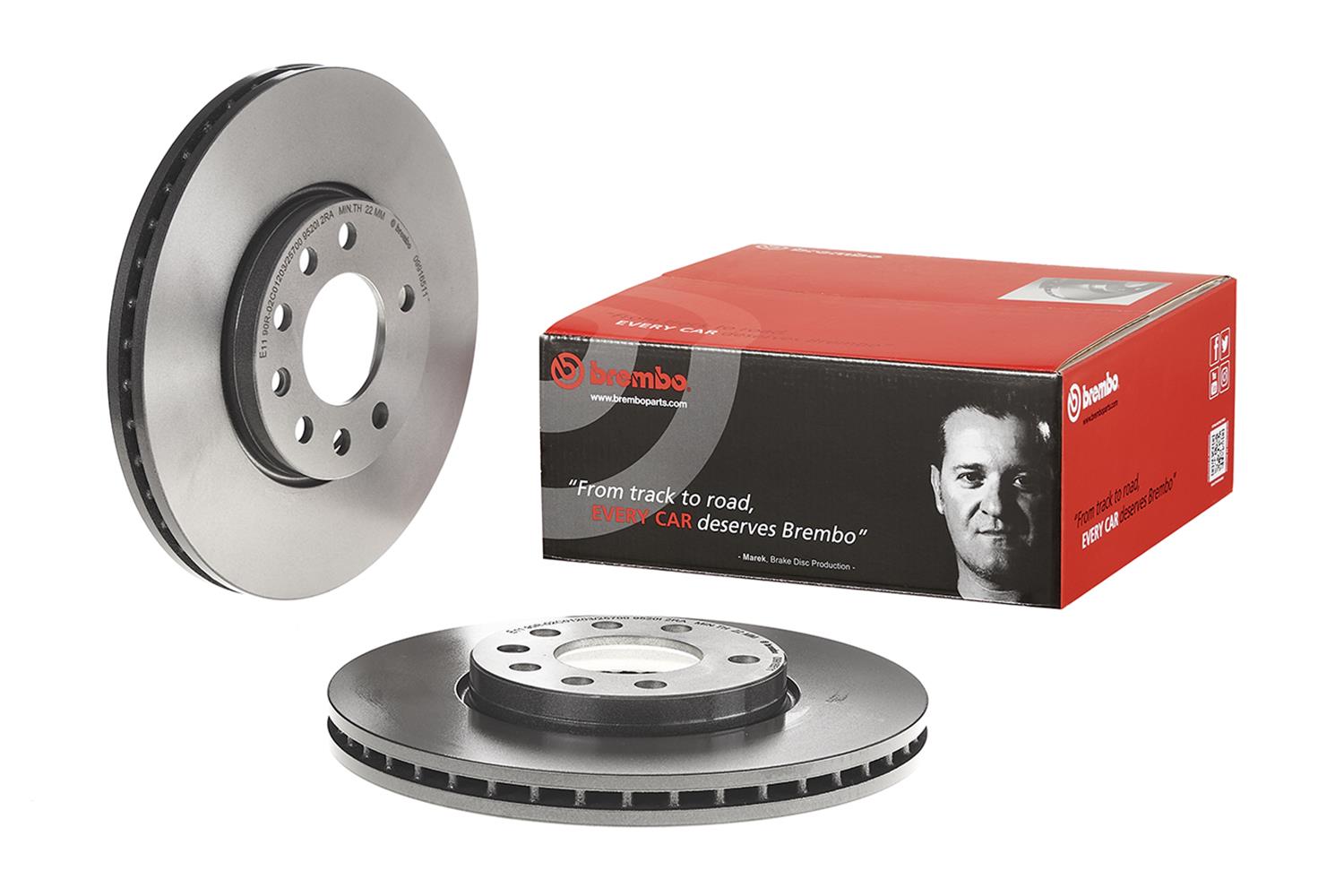 Brembo Premium UV Coated Brake Rotors 09.9165.11