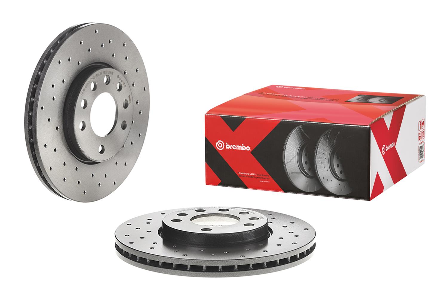 Brembo Premium UV Coated Brake Rotors 09.9165.1X