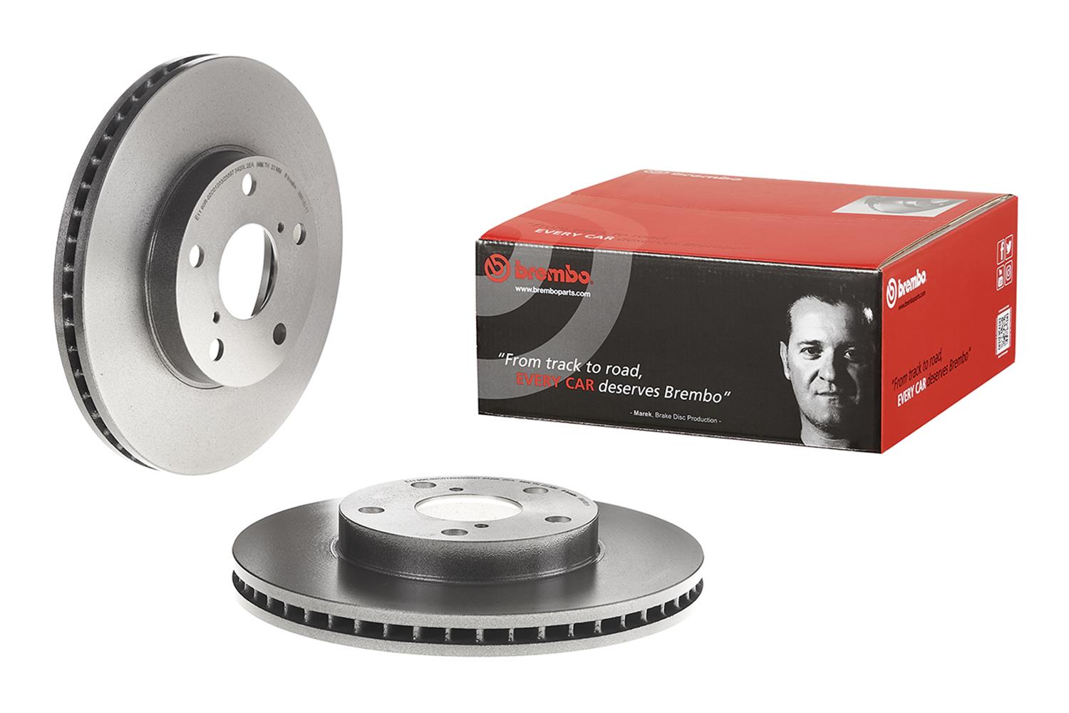 Brembo Premium UV Coated Brake Rotors 09.9185.11
