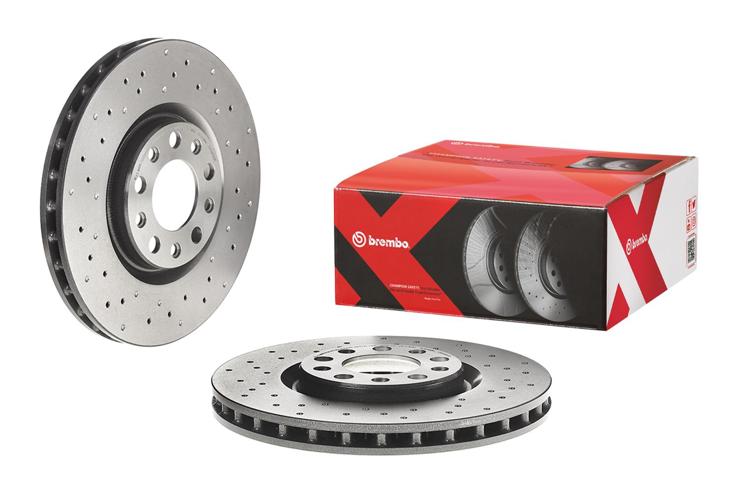 Brembo Premium UV Coated Brake Rotors 09.9363.2X