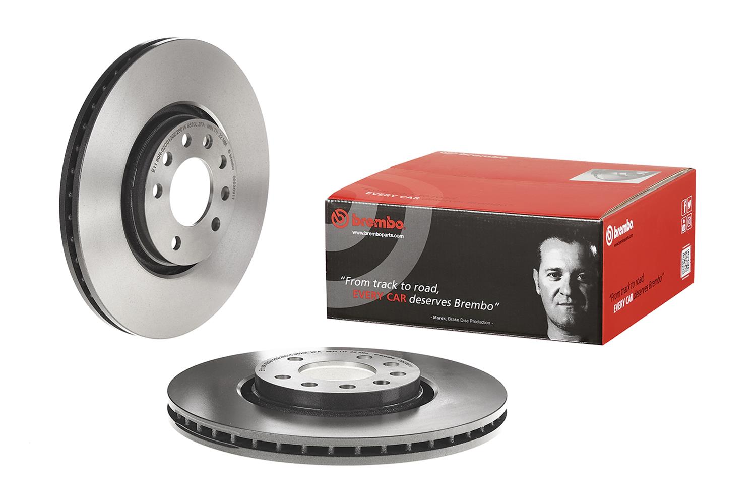 Brembo Premium UV Coated Brake Rotors 09.9369.11