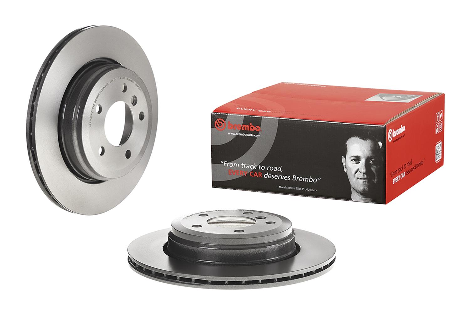 Brembo Premium UV Coated Brake Rotors 09.9425.11