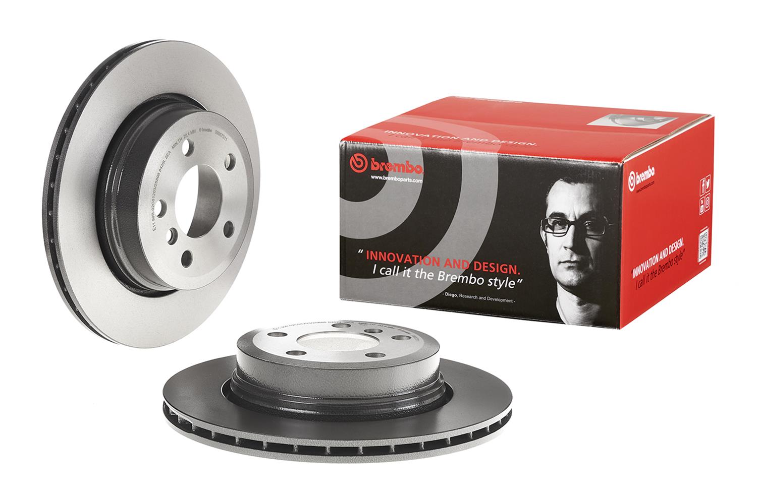 Brembo Premium UV Coated Brake Rotors 09.9573.11