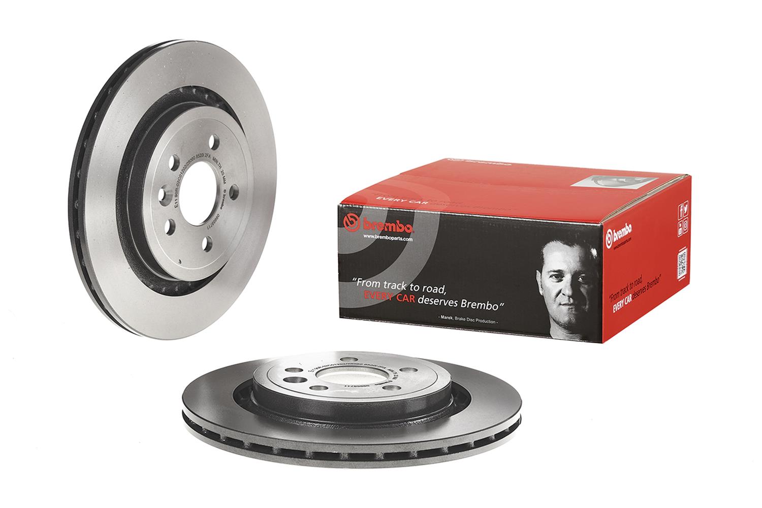 Brembo Premium UV Coated Brake Rotors 09.9587.11
