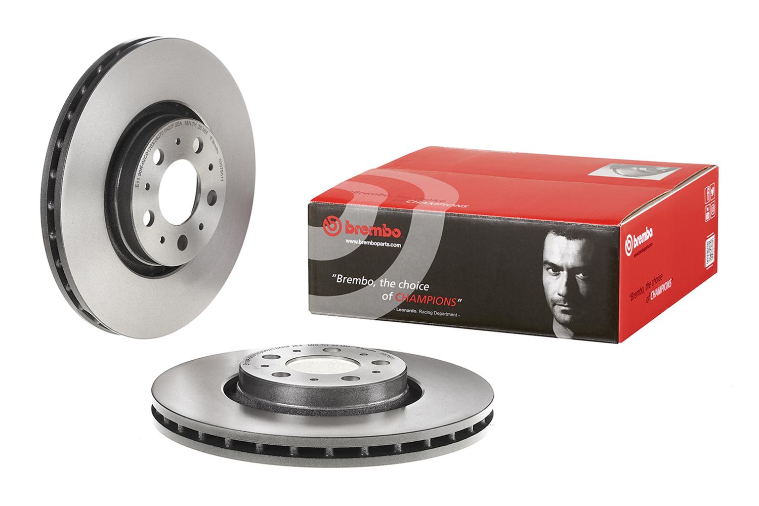 Brembo Premium UV Coated Brake Rotors 09.9755.11