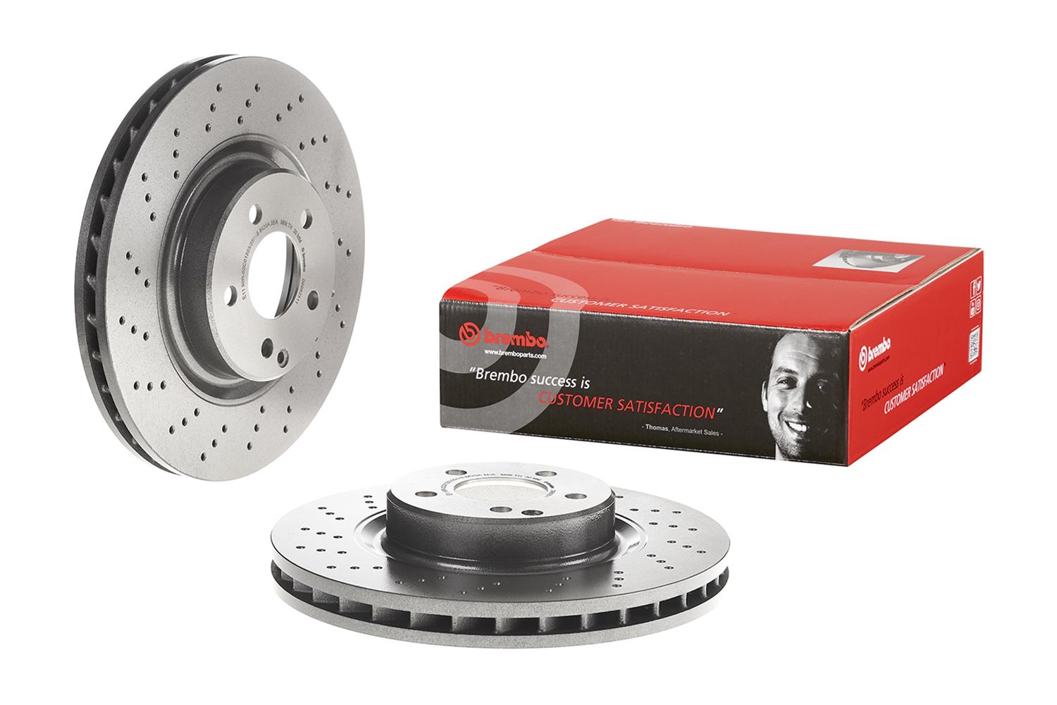 Brembo Premium UV Coated Brake Rotors 09.9825.11