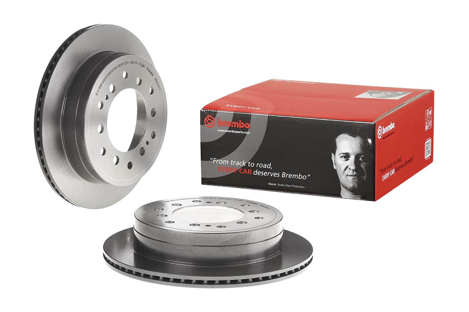 Brembo Premium UV Coated Brake Rotors 09.A334.11