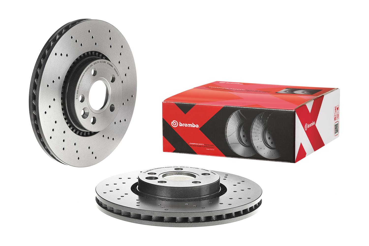 Brembo Disc Brake Pad and Rotor Kits KTX4016