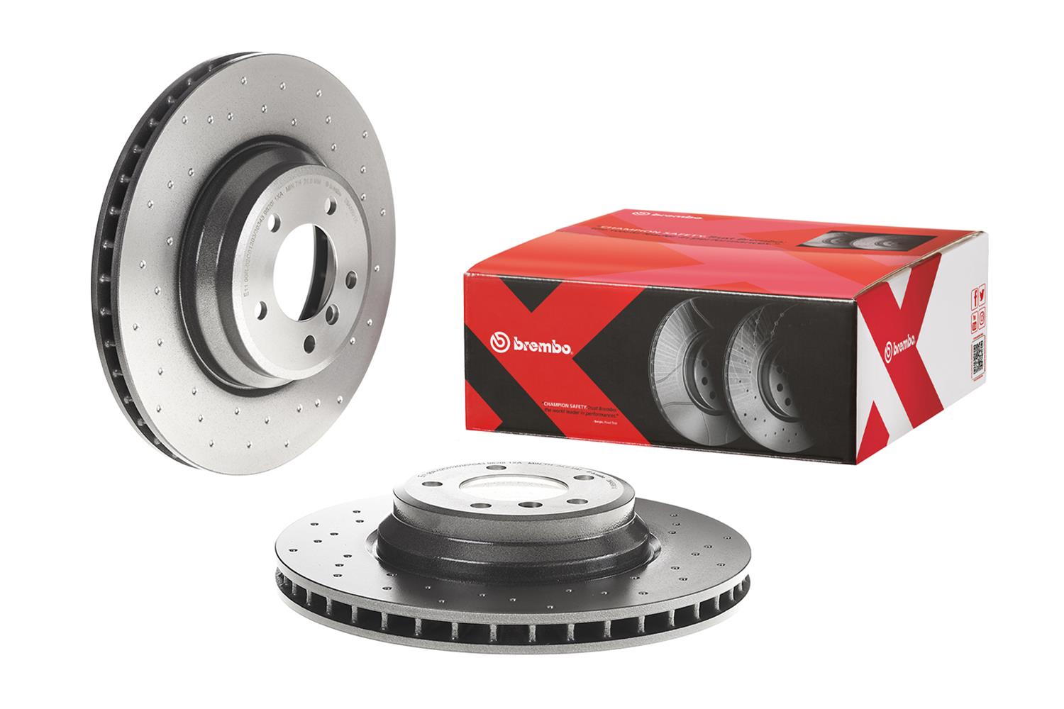 Brembo Disc Brake Pad and Rotor Kits KTX0174
