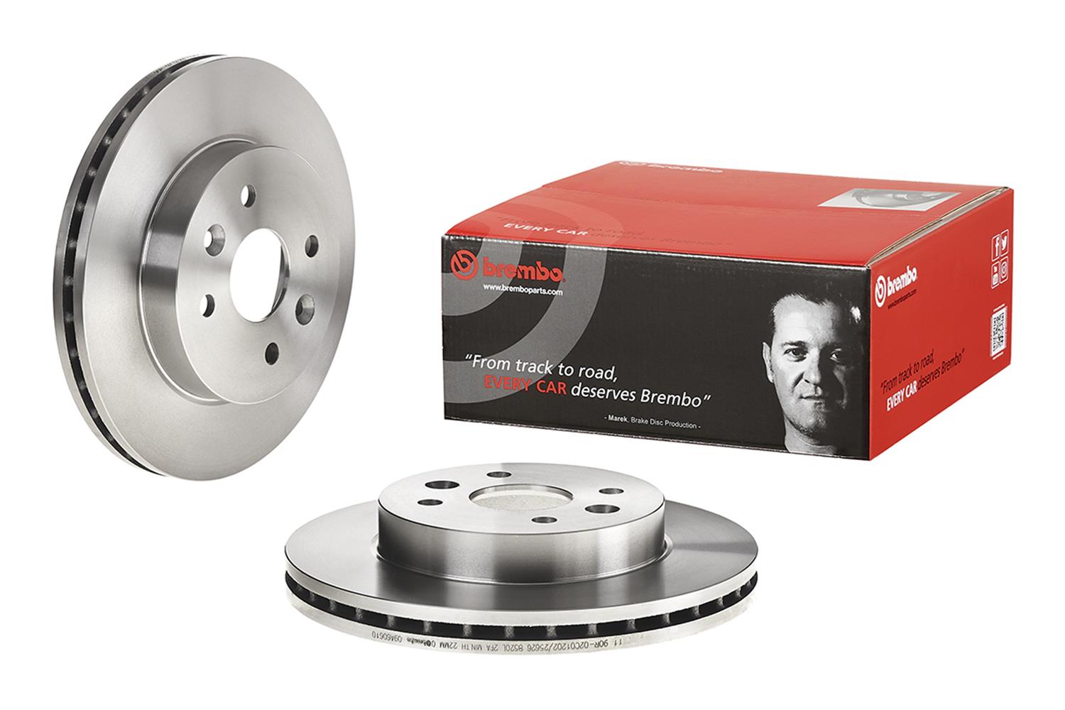Brembo Premium UV Coated Brake Rotors 09.A606.10