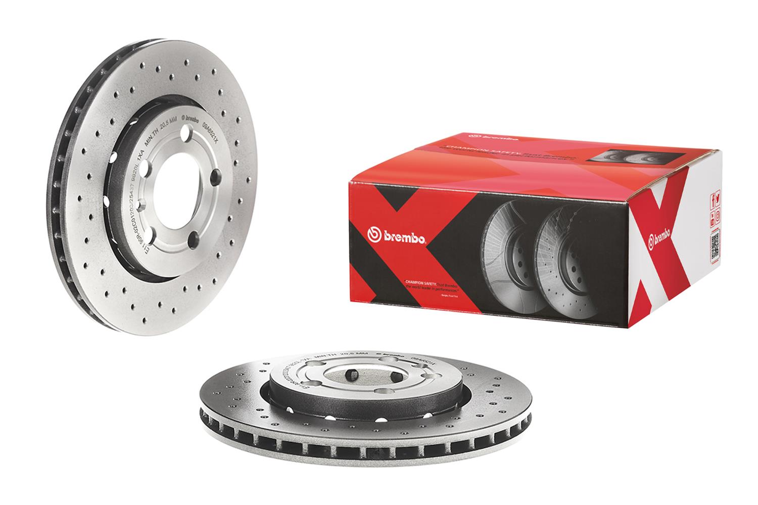Brembo Premium UV Coated Brake Rotors 09.A652.1X