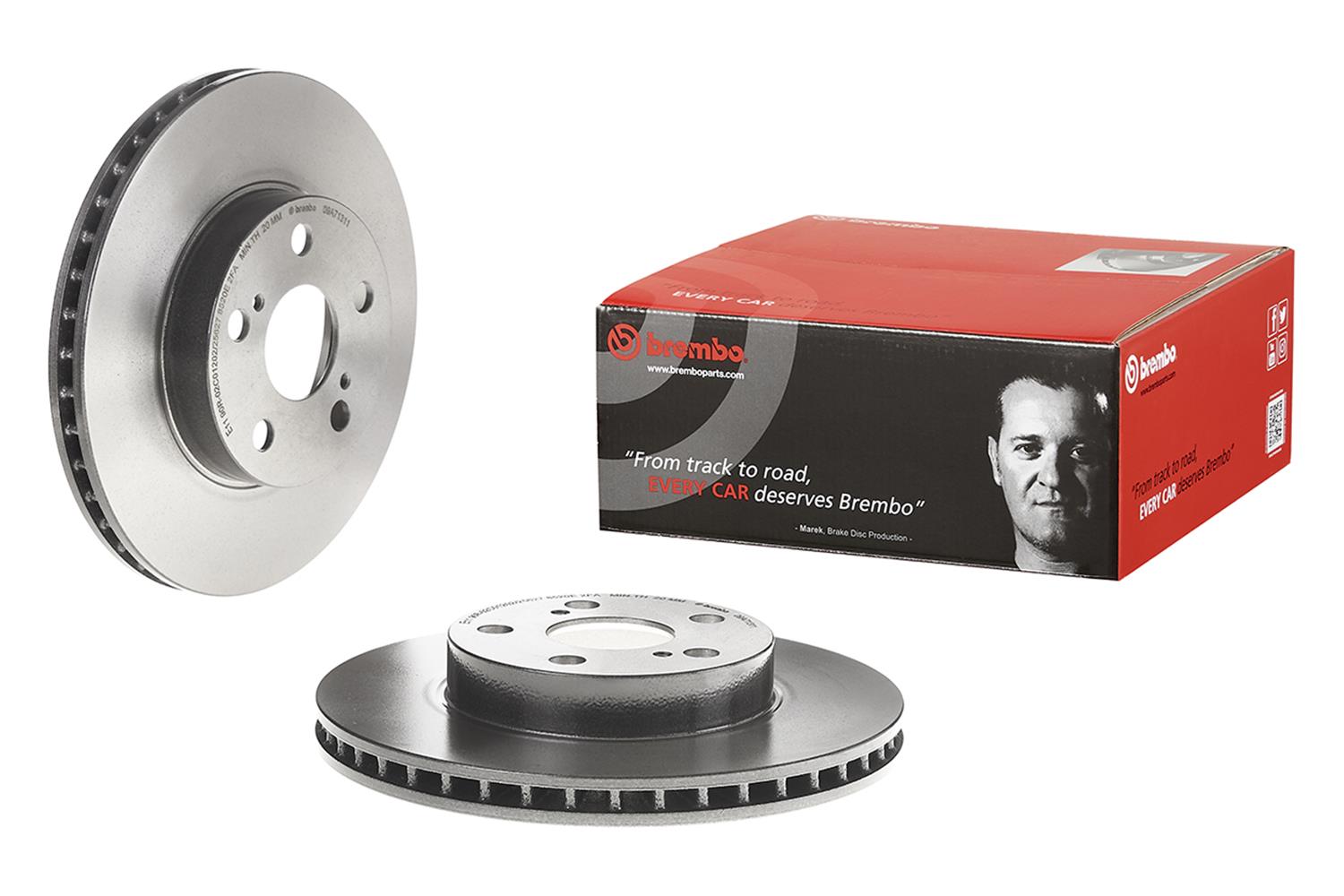 Brembo Premium UV Coated Brake Rotors 09.A713.11
